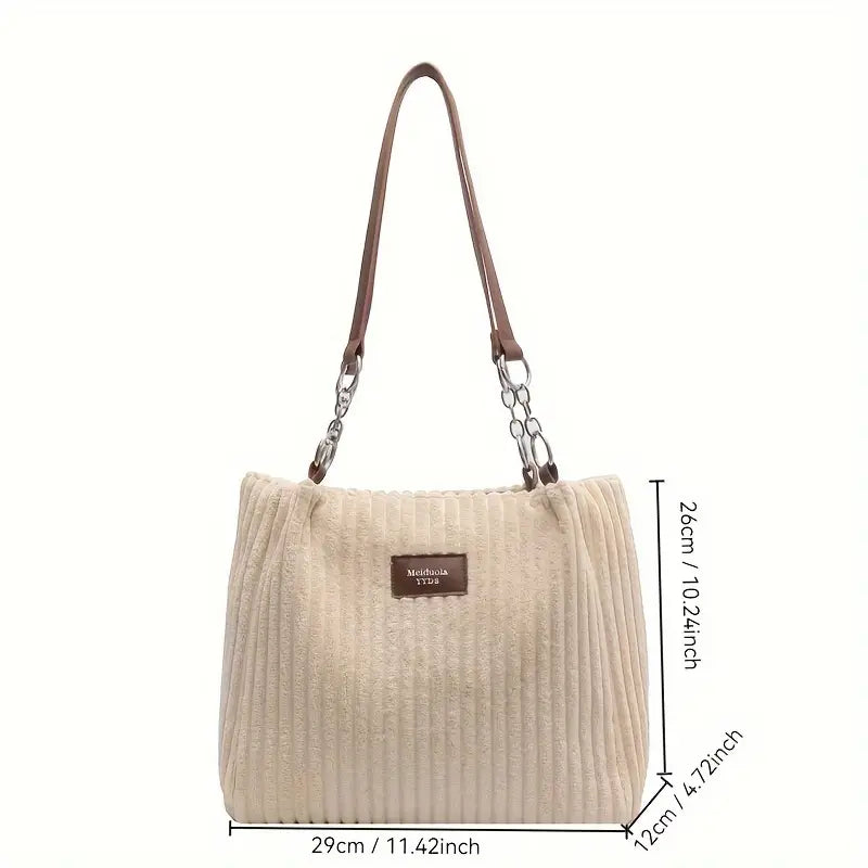 Malina™ - Elegancka torba typu tote z kordu