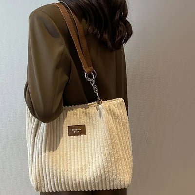 Malina™ - Elegancka torba typu tote z kordu