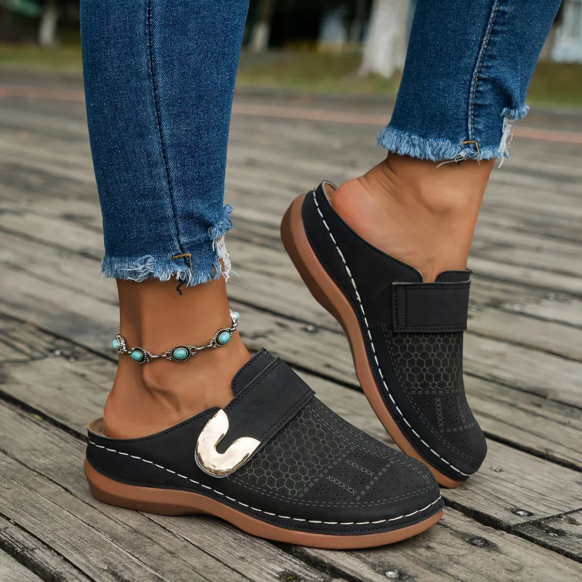 Mia™  - Eleganckie sandały na koturnie
